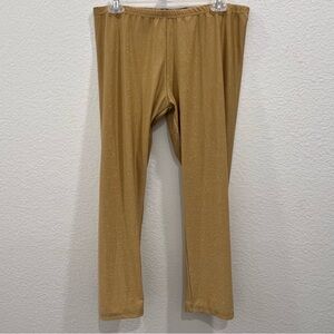 Zaza pour la femme gold sparkly pull on pants size Large, Glam Girl, Glitzy